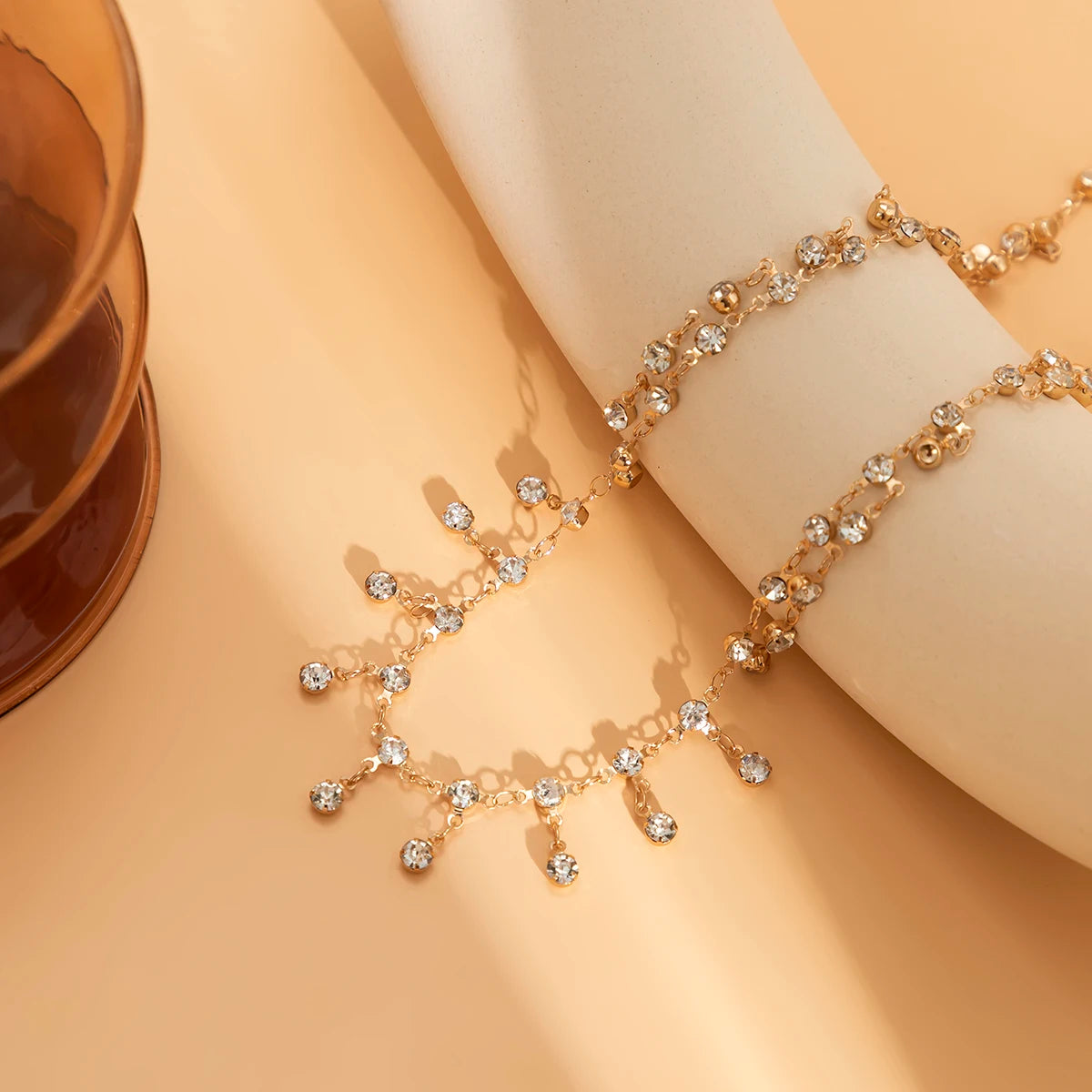 New Fashion Punk Rhinestone Tassel Belly Chains for Waist Women Luxury Shine Sexy Body Chain Y2K Jewelry Minimalism Accessories