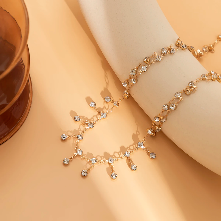 New Fashion Punk Rhinestone Tassel Belly Chains for Waist Women Luxury Shine Sexy Body Chain Y2K Jewelry Minimalism Accessories